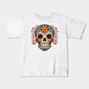 Day of the Dead Sugar Skull 9 Kids T-Shirt